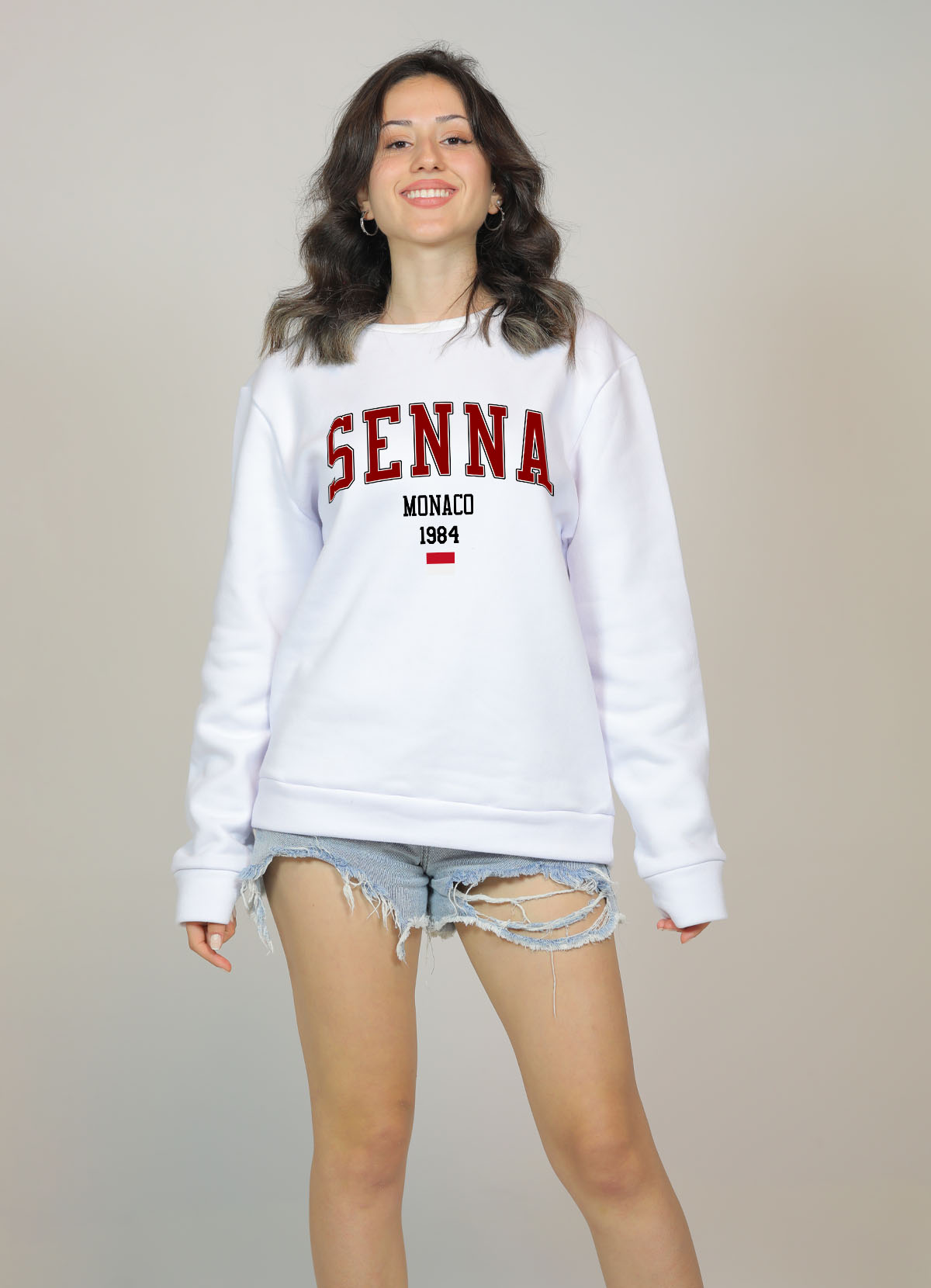 Ayrton Senna 1985 Sweatshirt - Offizieller Rennfahrer Merch